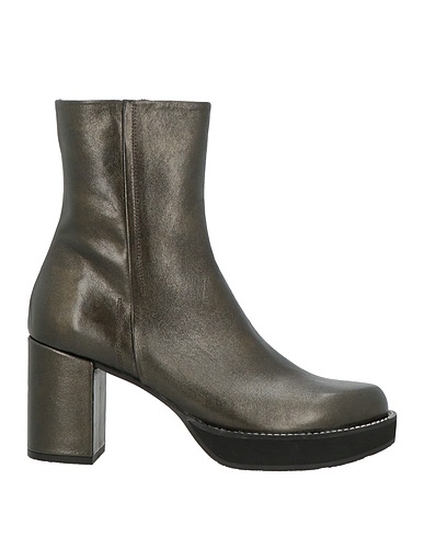 ZINDA Ankle boot Military green Leather