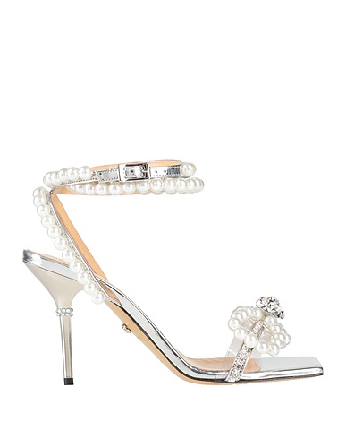 MACH & MACH Sandali Argento Pelle, Plastica