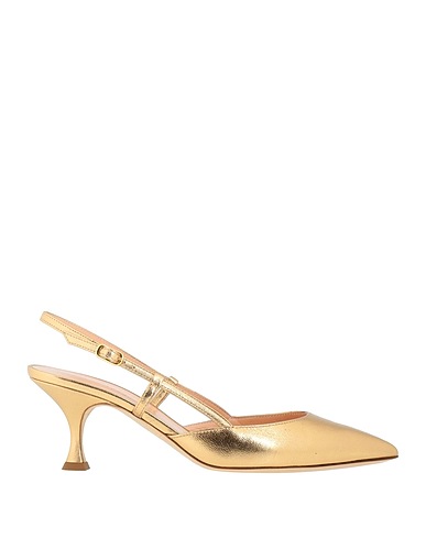RUPERT SANDERSON Pump Gold Leather