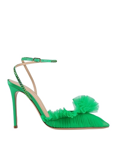 ANDREA WAZEN Pump Green Textile fibers