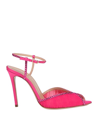 ANDREA WAZEN Sandals Fuchsia Textile fibers