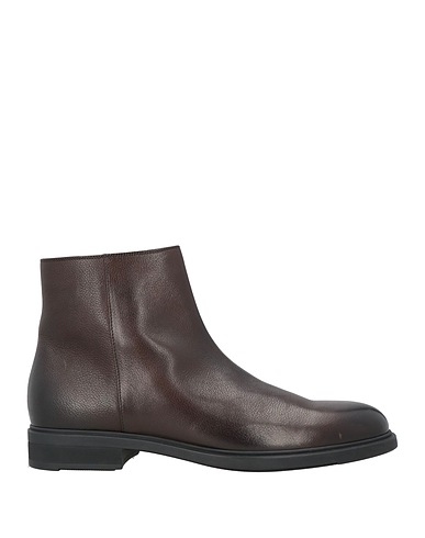 BOSS HUGO BOSS Ankle boot Dark brown Leather