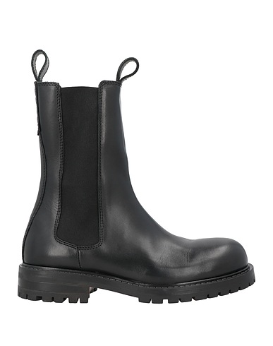 HUGO Μποτάκι Μαύρο Δέρμα