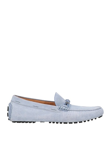 BOSS Loafers Light blue Leather