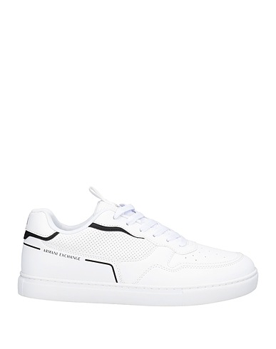 ARMANI EXCHANGE Sneakers White 100% Polyester, Polyurethane