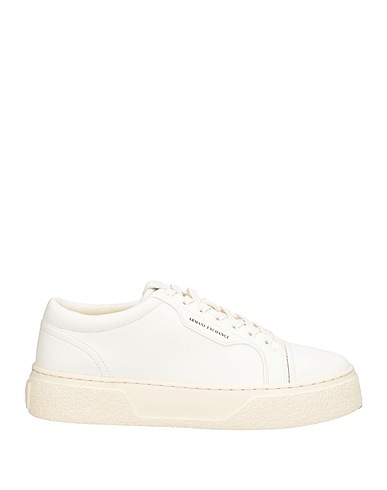 ARMANI EXCHANGE Sneakers White 100% Polyester, Polyurethane