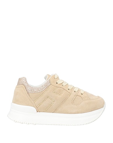 HOGAN Sneakers JUNIOR Beige Leather, Textile fibres