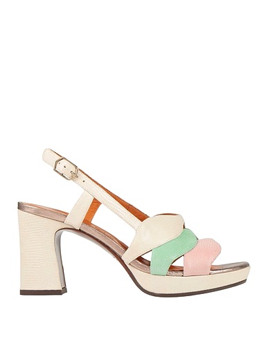 CHIE MIHARA Sandals Cream Leather