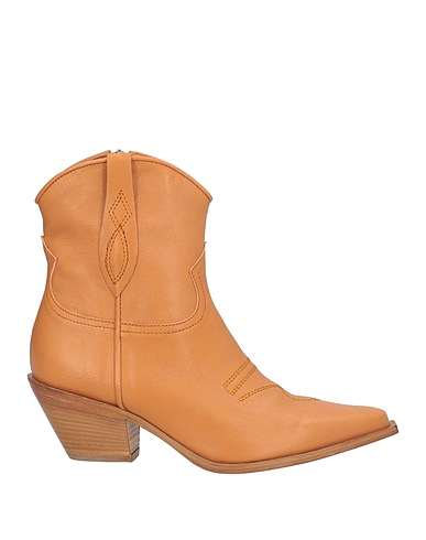CURIOSITÉ Ankle boot Tan Leather