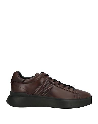 HOGAN Sneakers Dark brown Leather
