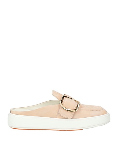 SANTONI Mules and clogs Light pink Leather