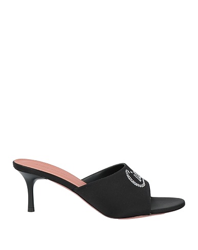 AMINA MUADDI Sandals Black Textile fibers
