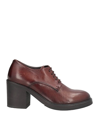 PANTANETTI Laced shoes Chocolate brown Leather