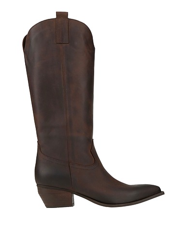 ACCADEMIA Boots Dark brown Leather