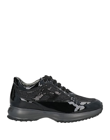 HOGAN Sneakers Nero Pelle, Fibre tessili