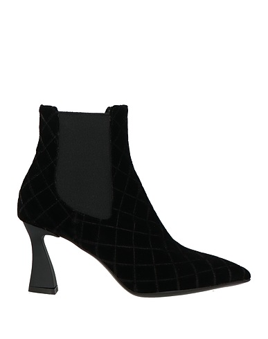 WALTER VIOLET Ankle boot Black Textile fibres