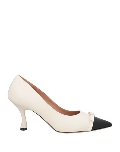 MALONE SOULIERS Court Ivory Leather