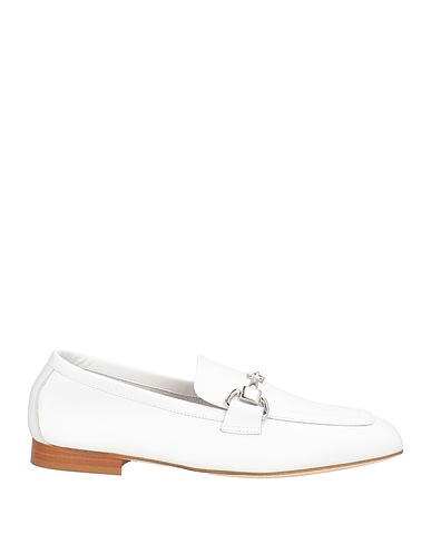 LUCA GROSSI Loafers White Leather