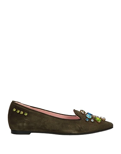 RAS Loafers Military green Leather
