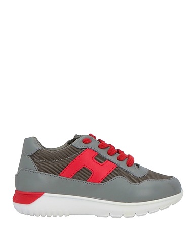 HOGAN Sneakers JUNIOR Grau Gewebefasern, Leder