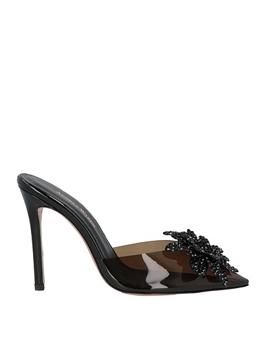 ANDREA WAZEN Mules and clogs Black PVC - Polyvinyl chloride, Leather