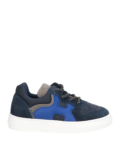 HOGAN Sneakers JUNIOR Midnight blue Leather, Textile fibres