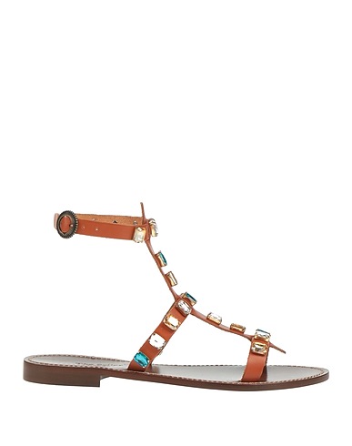 THE SELLER Flip flops Tan Cowhide