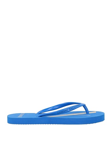 ARMANI EXCHANGE Flip flops Blue Textile fibres