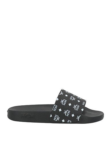 MCM Ciabatte e pantofole Nero Fibre tessili