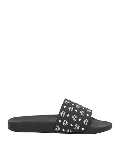 MCM Sandals Black Textile fibers