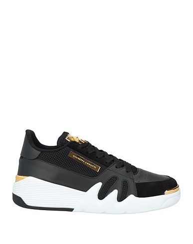 GIUSEPPE ZANOTTI Sneakers NERO Textile fibers, Leather