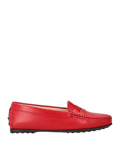 TOD'S Loafers Red Leather