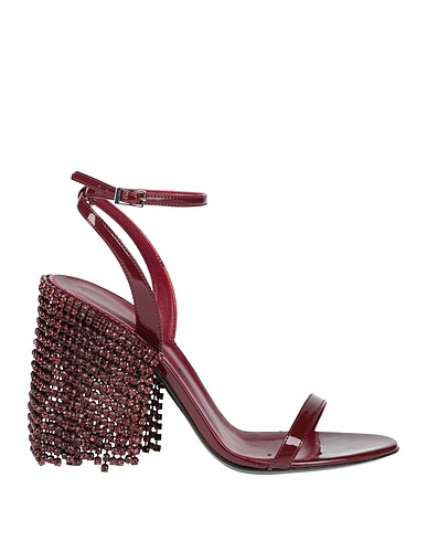 AREA Sandals Burgundy Leather