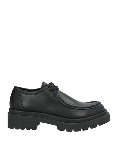 OVYÉ Laced shoes Black Calfskin