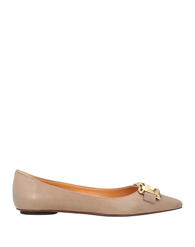 TOD'S Ballet flats Grey Leather