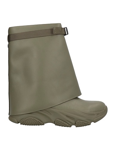 STEVE MADDEN Ankle boot Military green Leather
