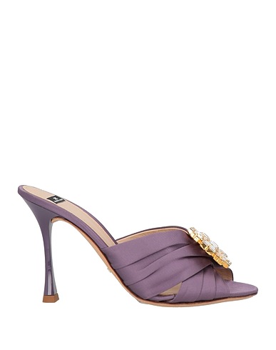 ELISABETTA FRANCHI Sandalen Lila Gewebefasern