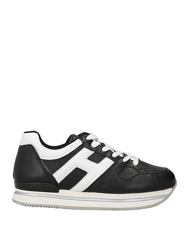HOGAN Sneakers JUNIOR Black Leather, Textile fibres