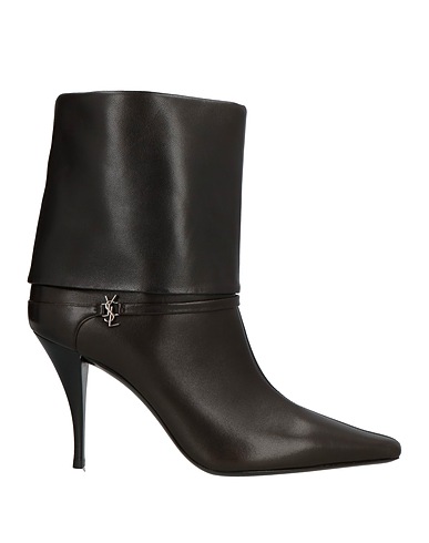 SAINT LAURENT Ankle boot Dark brown Leather