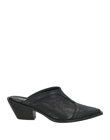 CURIOSITÉ Mules und Clogs Schwarz Leder