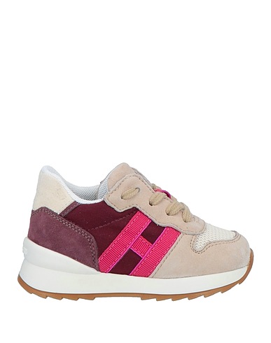 HOGAN Sneakers JUNIOR Beige Leather, Textile fibres
