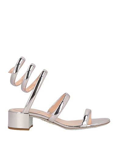 RENE' CAOVILLA Sandals Silver Calfskin