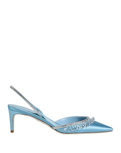 RENE' CAOVILLA Pump Light blue Textile fibers