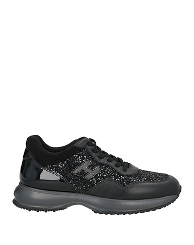 HOGAN Sneakers JUNIOR Black Leather, Textile fibres