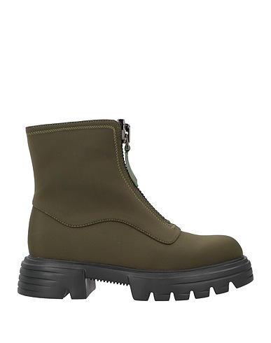 JEANNOT Ankle boot Military green Textile fibres