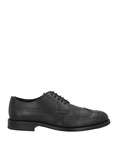 TOD'S Laced shoes Black Leather