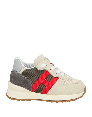 HOGAN Sneakers JUNIOR Beige Leather, Textile fibres