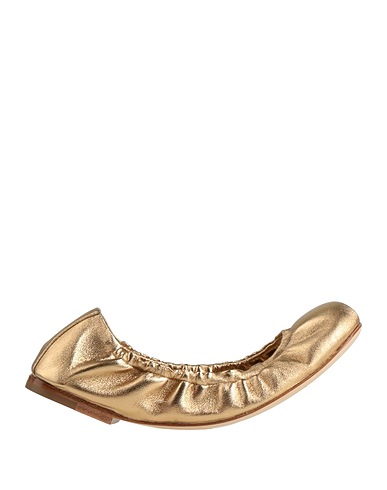 RENE' CAOVILLA Ballet flats Gold Lambskin