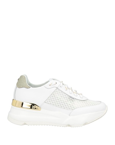 RUCOLINE Sneakers White 70% Calfskin, 30% Polyester, Goat skin