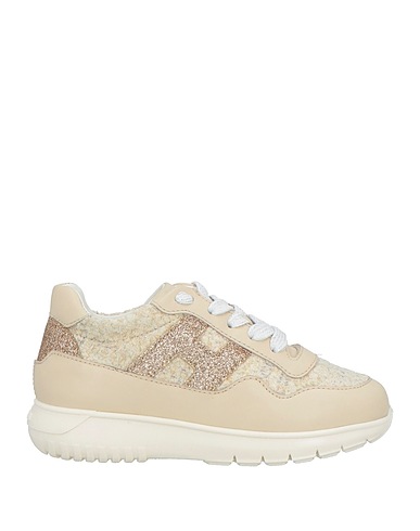 HOGAN Sneakers JUNIOR Cream Leather, Textile fibres